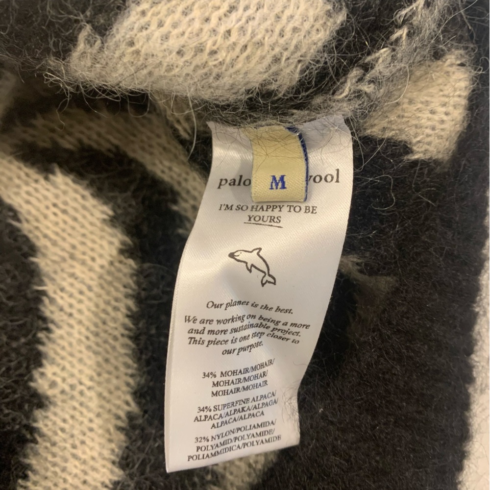 Paloma Wool Black White Matrix Sweater Size Medium - Picture 6 of 8